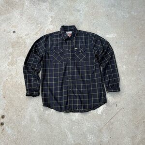 DIXXON Black and Gold Plaid Men's Shirt “stay gold”